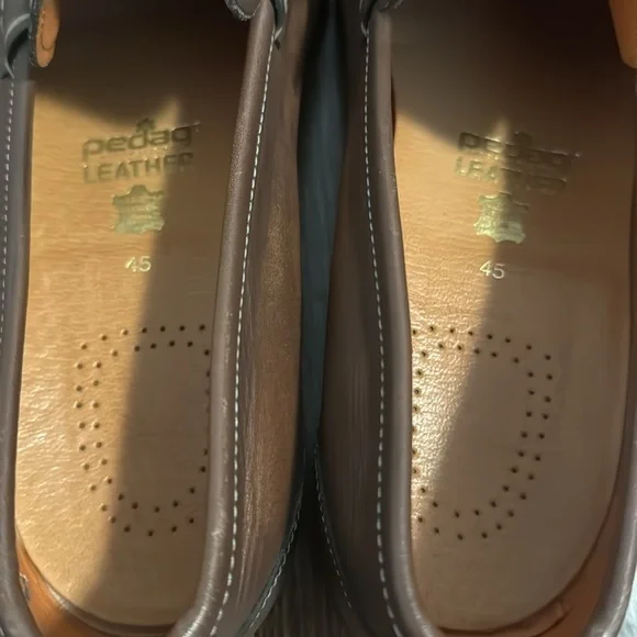 Men’s Santoni Brown Buckle-Strap Loafer Shoes - Picture 6 of 9